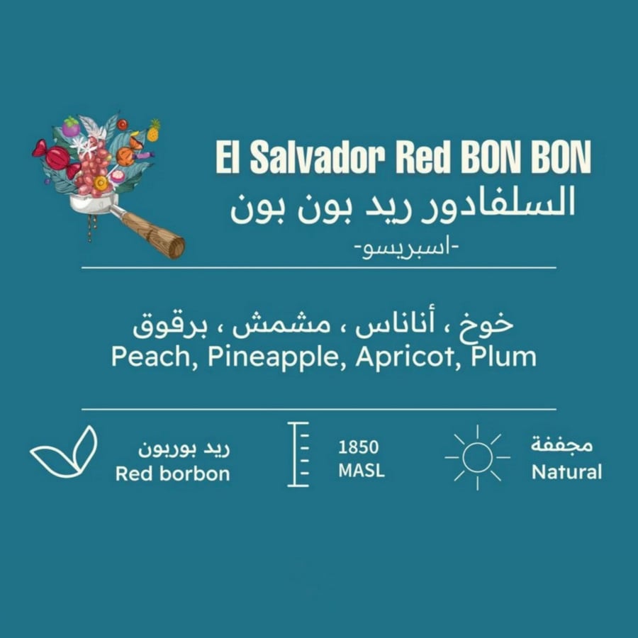 بيت التحميص - السلفادور , ريد بون بون (محصول مميز) 227g