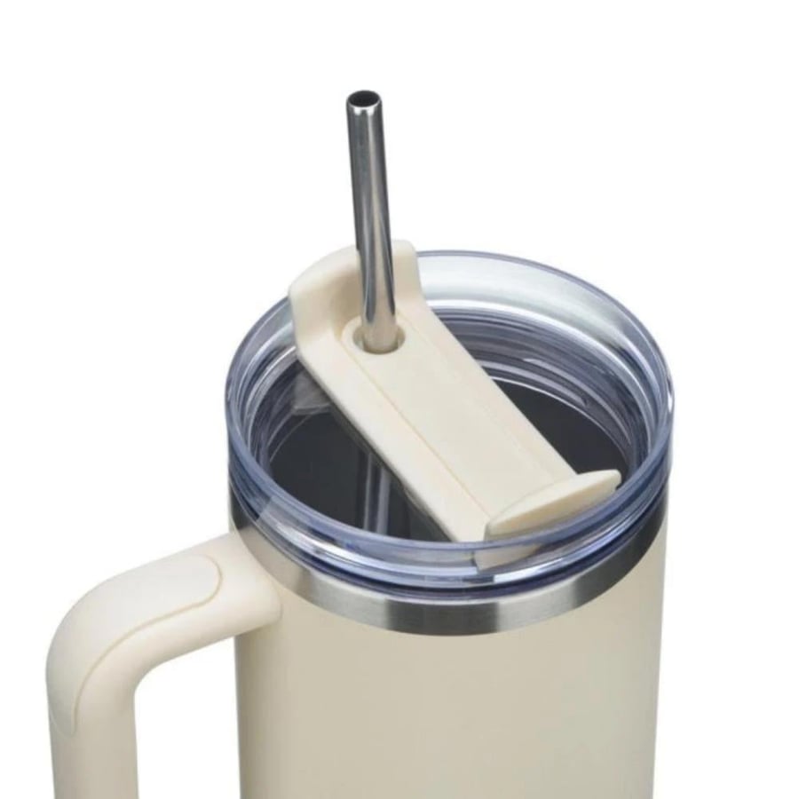 كوب الرحلات من بريم 40 أونص, آيفوري | brim Ivory Travel Mug