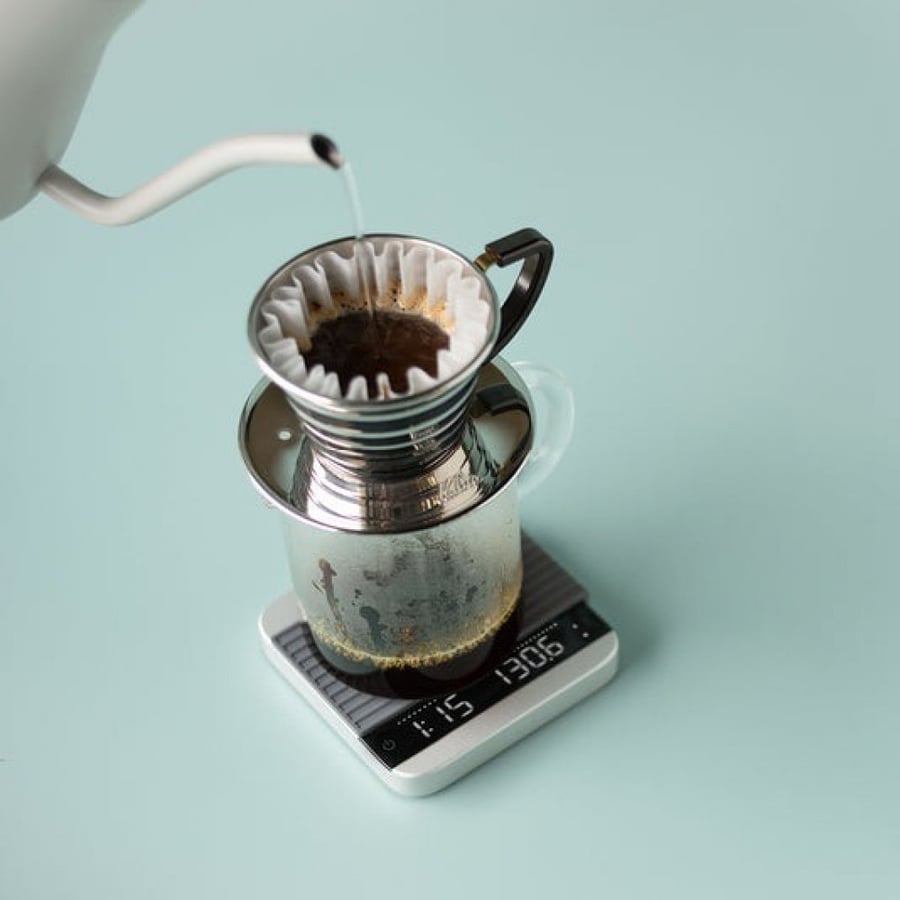 ميزان قهوة اكايا لونار الذكي , فضي | Acaia Lunar Coffee Scale