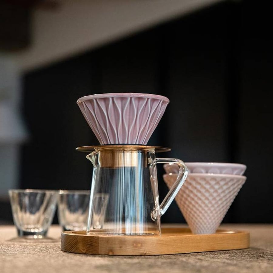 مجموعة التحضير - Loveramics Dripper Set Pink