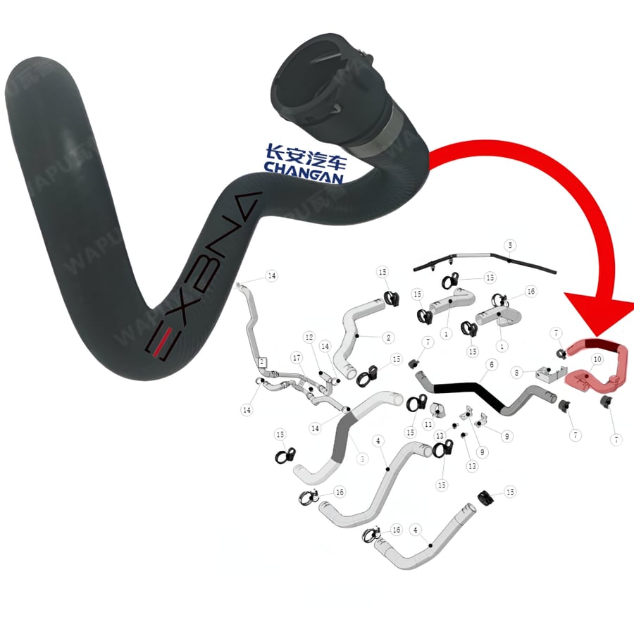 Changan Seven Air Conditioner Refrigerator Outlet Hose (Replica)