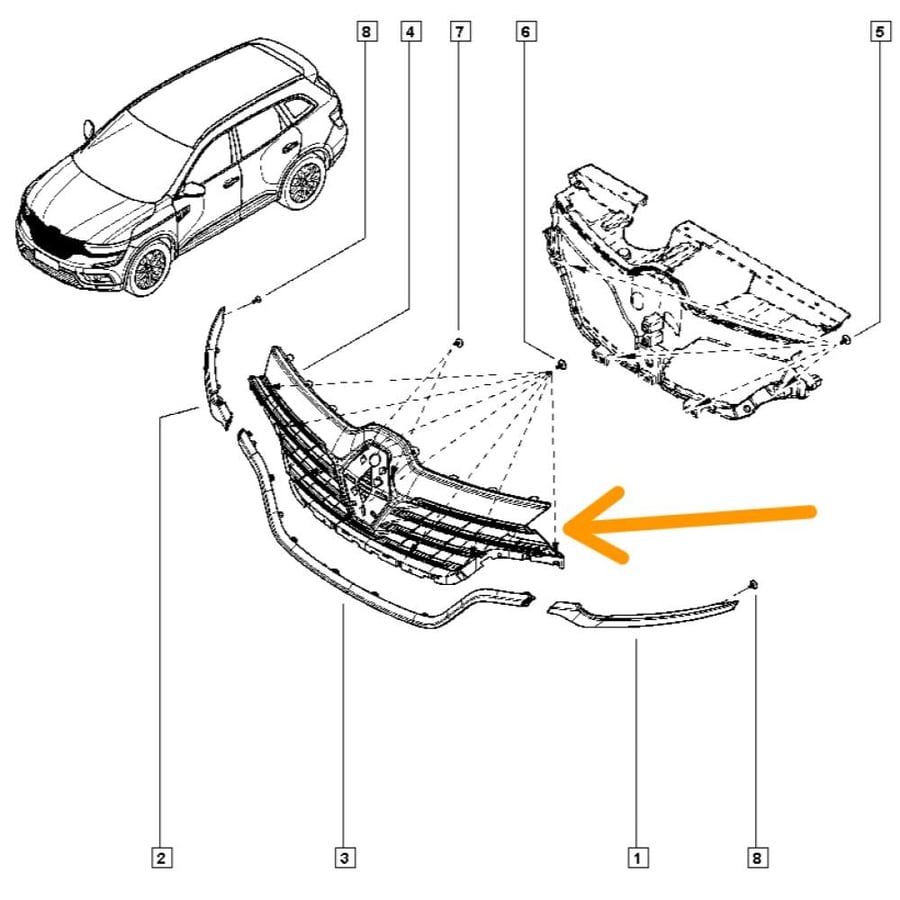 Koleos Mesh Without Badge