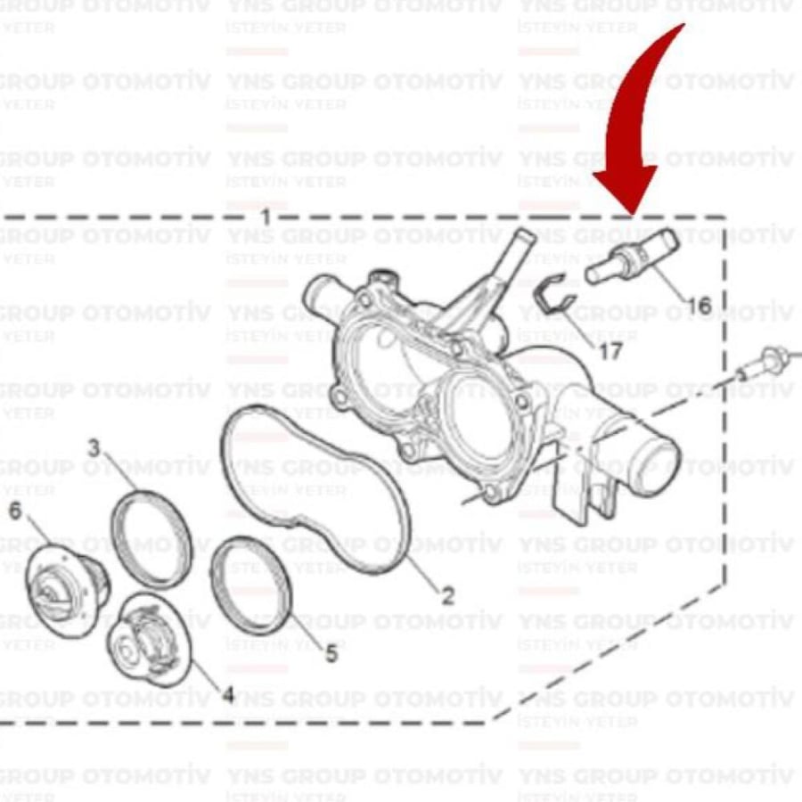 حساس حراره - ام جي MG-RX5 MG-HS MG-ZS MG-GT MG-6 MG5 5 اصلي