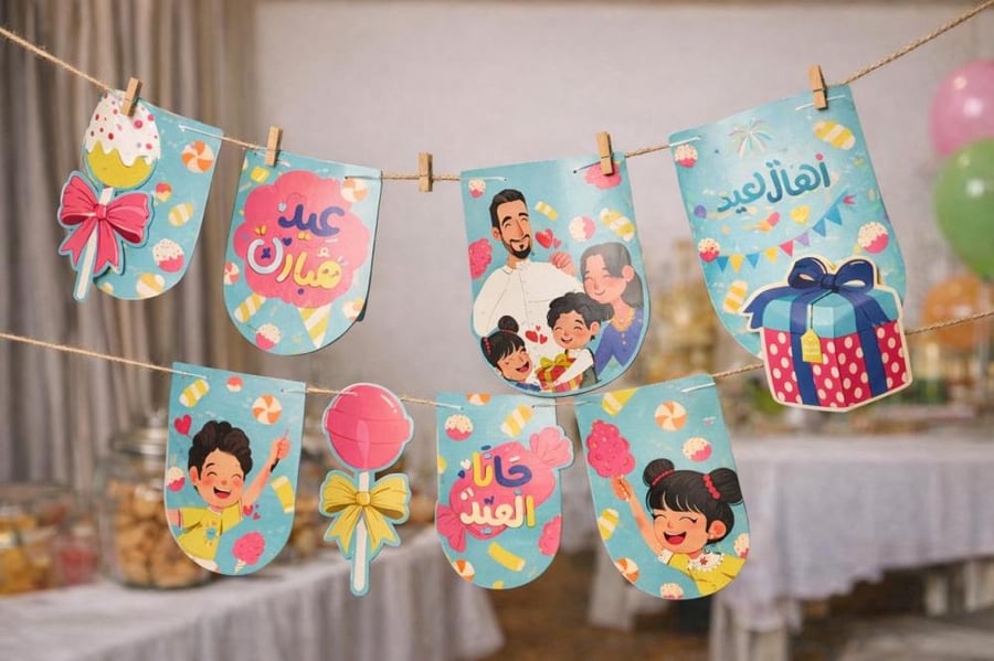 طقم زينة رمضان والعيد ( 1 قطعة )