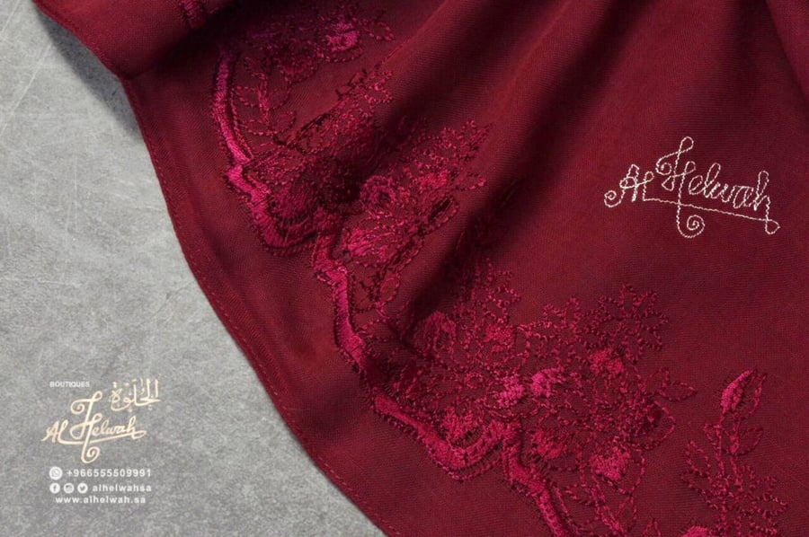 شيل بوال ياباني مطرزة جنب دبل 2م55xسم