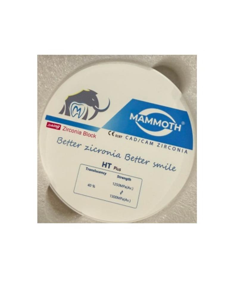 HT Zirconia Block White size 98x16mm