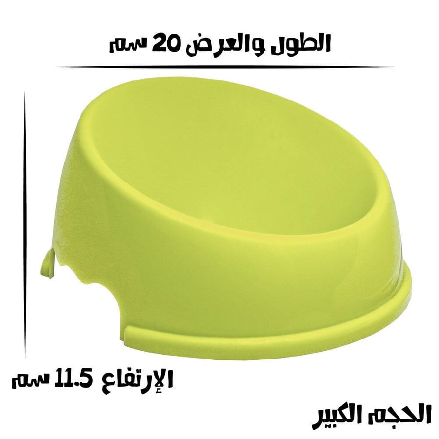 Large oval food plate in various colors