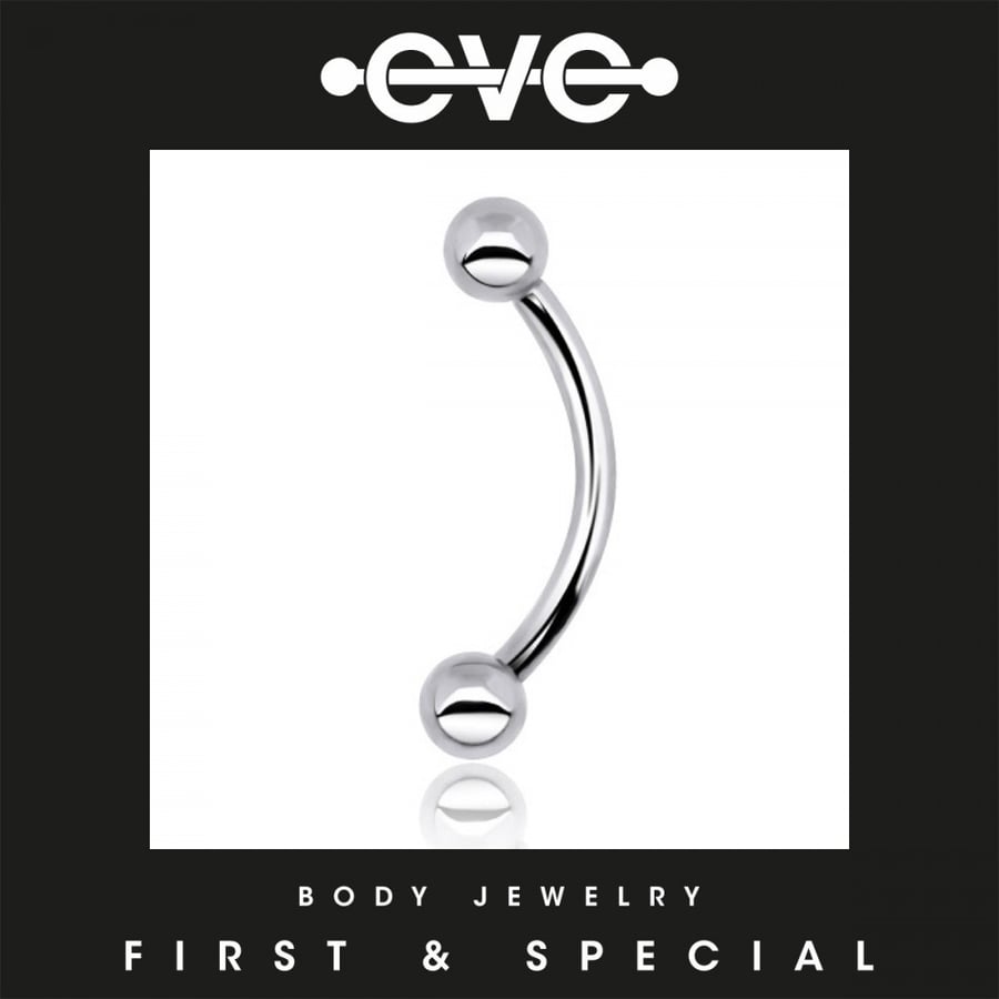 Eve eyebrow piercing ring - double bar EB02