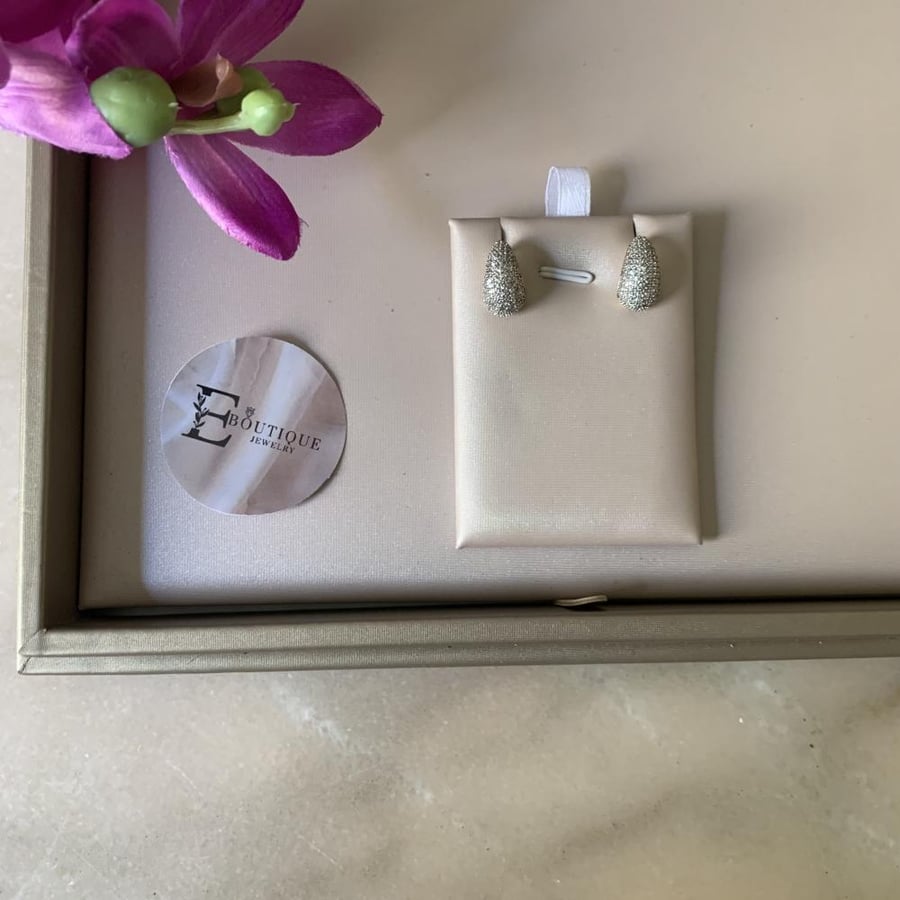 حلق فاخر فضه 925