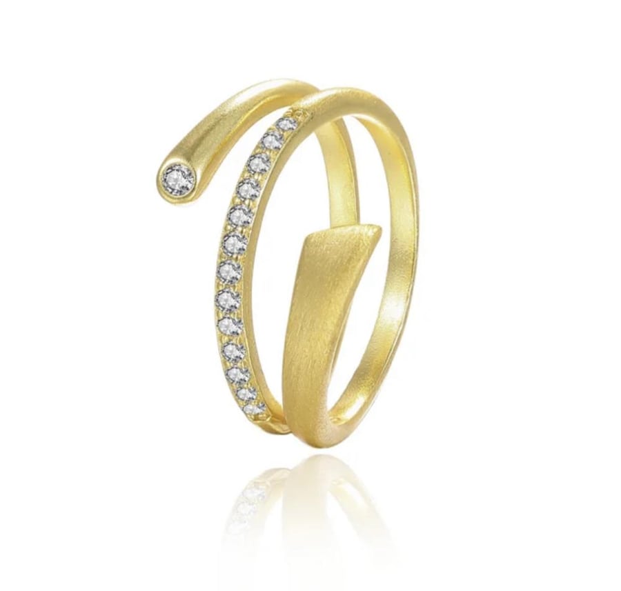 Two-piece silver set (bracelet and ring)