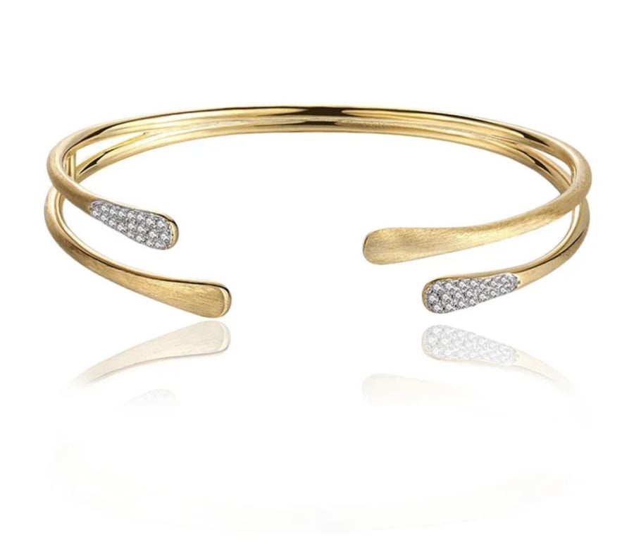 Two-piece silver set (bracelet and ring)