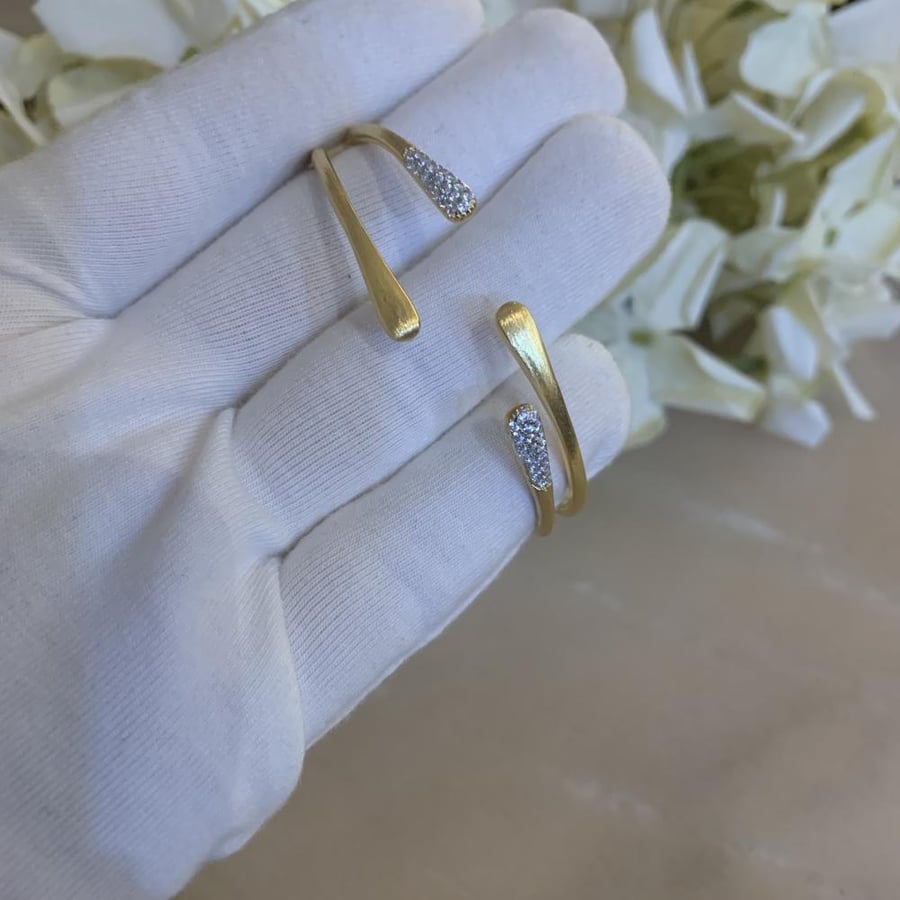 Two-piece silver set (bracelet and ring)