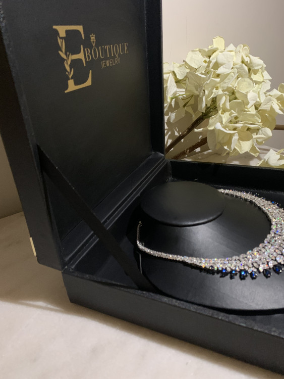 Luxury set from our new Royal collection with blue zircon