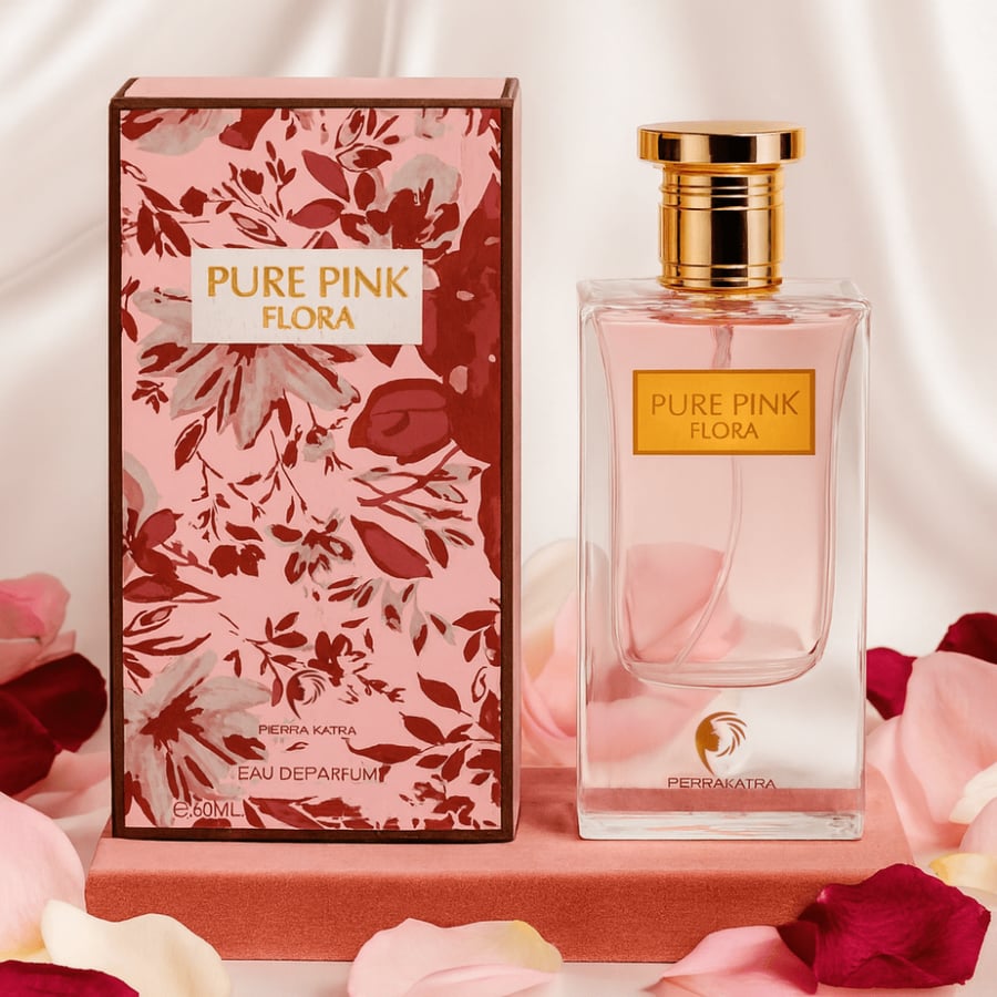 Pure Pink Flora by Perry Catria for women or EDP perfume 60 ml