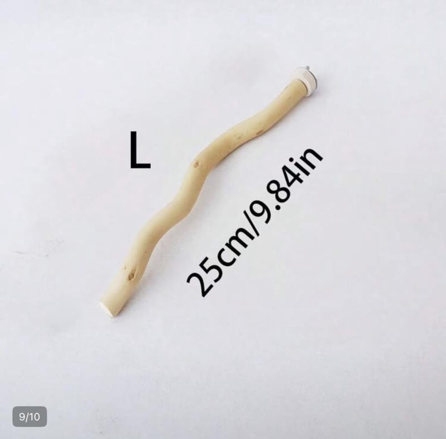 مجثم خشب طبيعي ( متعرج ) للطيور 25سم حجم M