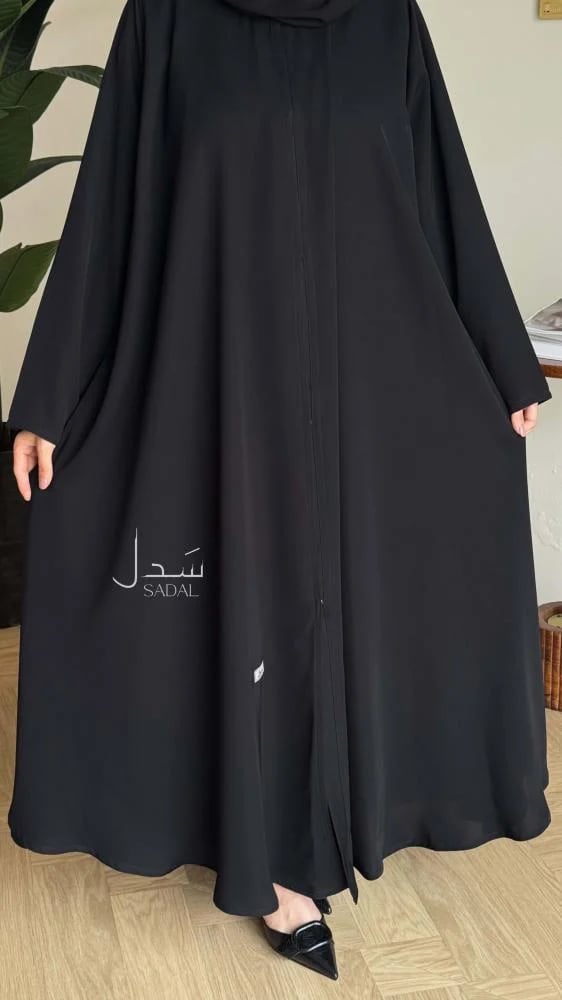 عباية نواعم دبل كلوش سوداء