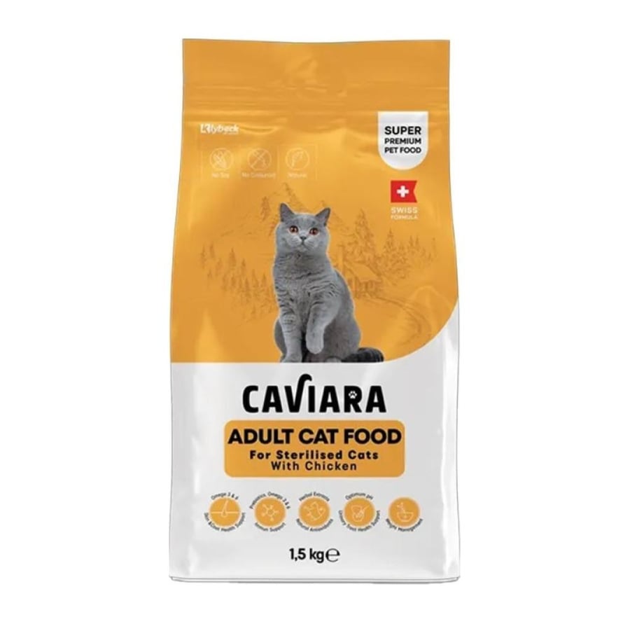 Caviara Sterilised with Chicken Adult Dry Cat Food