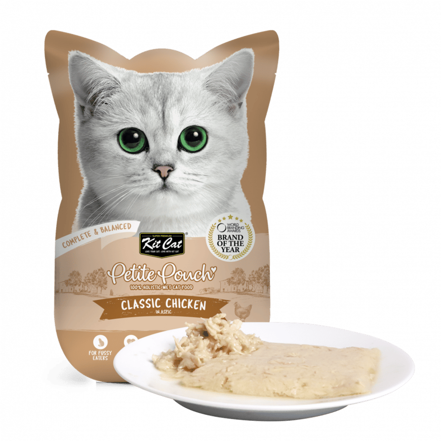 Kit Cat اكل رطب للقطط البالغة بالدجاج كلاسيك 70 جرام