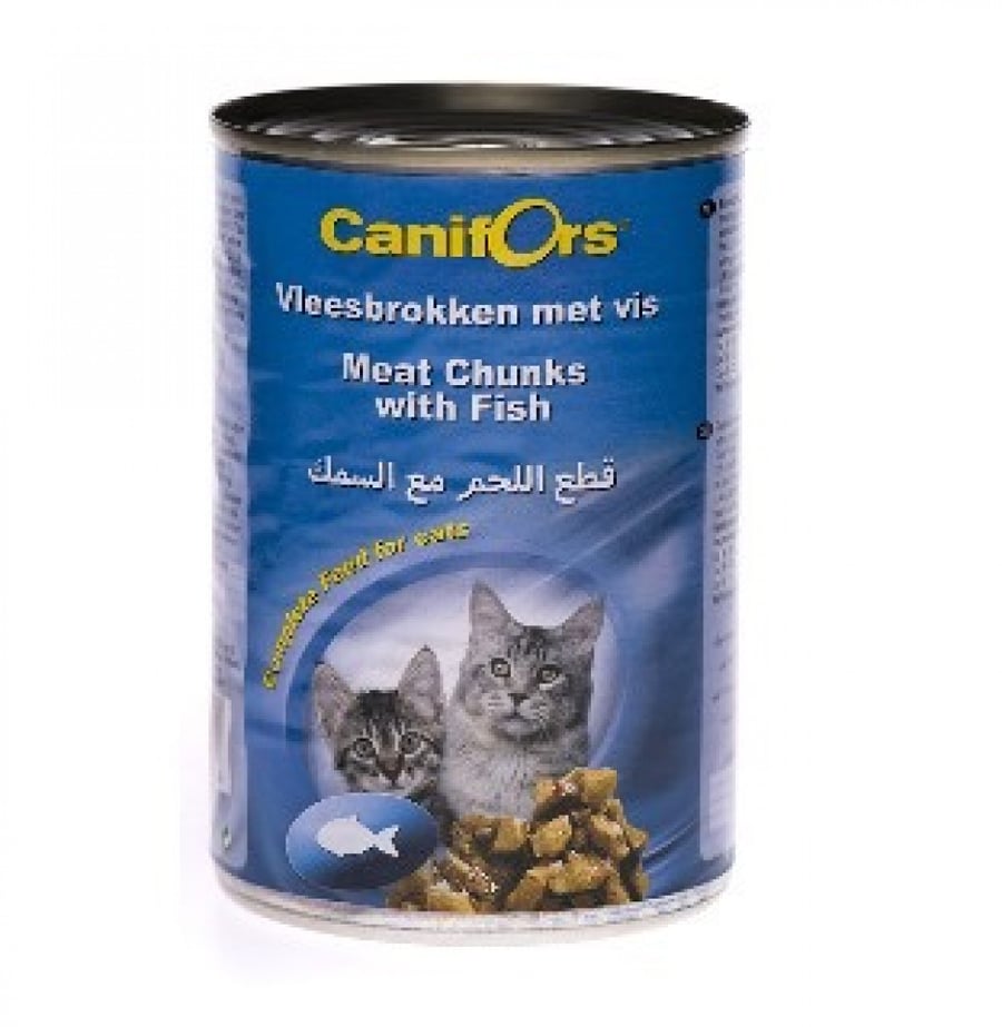 اكل رطب للقطط كنفورس باللحم والسمك