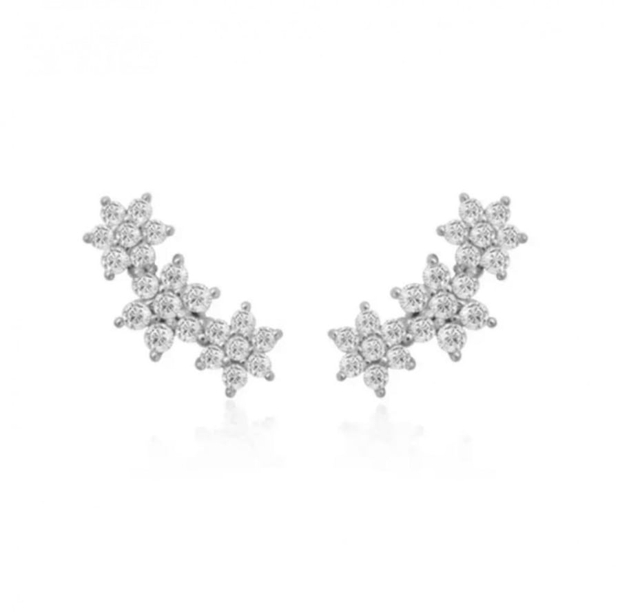 حلق فضة مطلي ذهب (فردة) stud