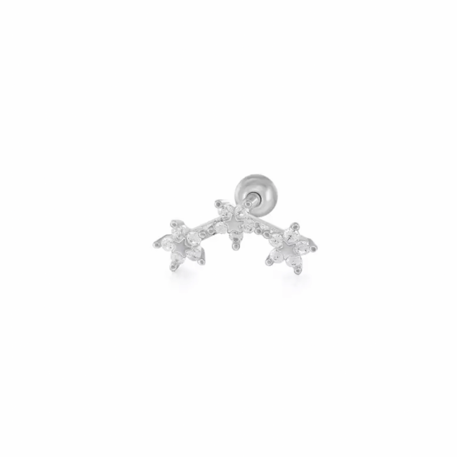 Stu Real silver gold plated stud-1 piece