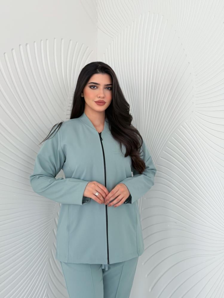 جاكت لون Light Green - موديل رقم ٢
