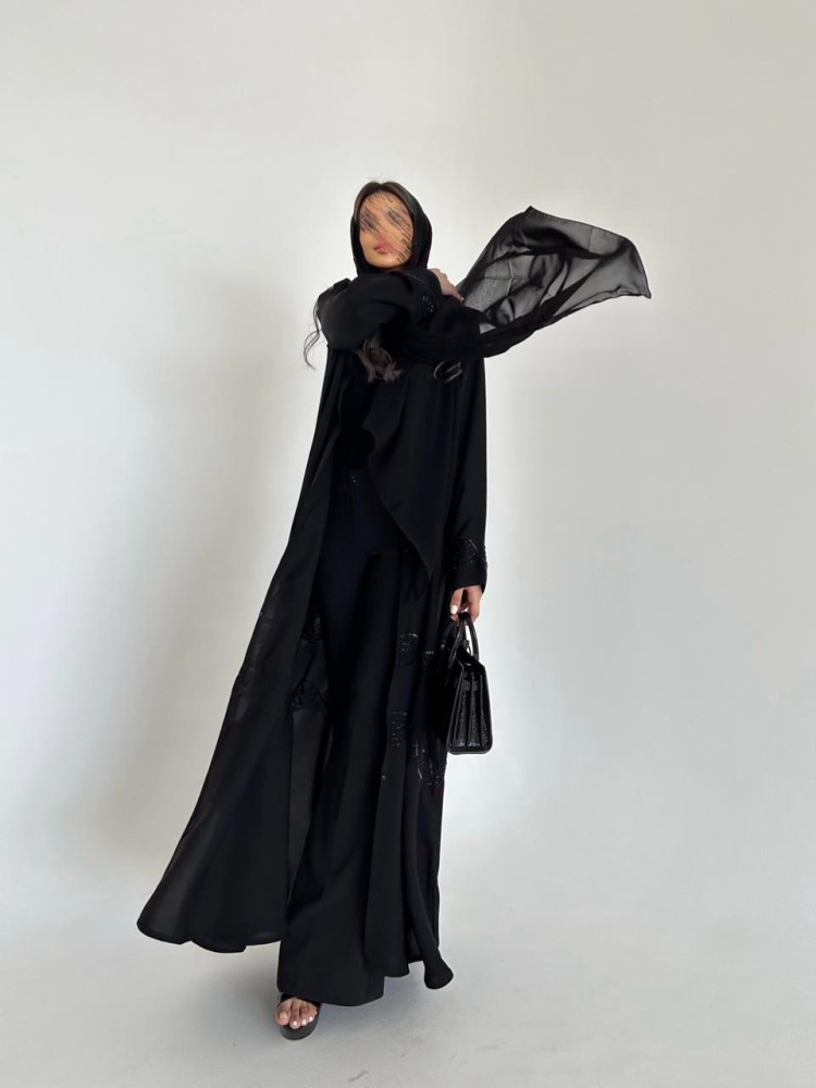عباية كرستال أسود