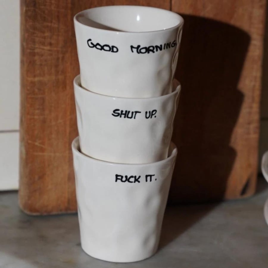 Good morning espresso cup