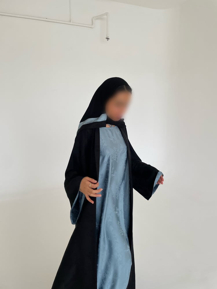 Silk Jacquard Abaya & Dress Set