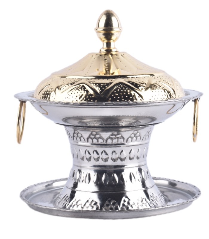 تمريه الجوهره فضي غطاء ذهبي T2 مقاس 20 (DB10005)