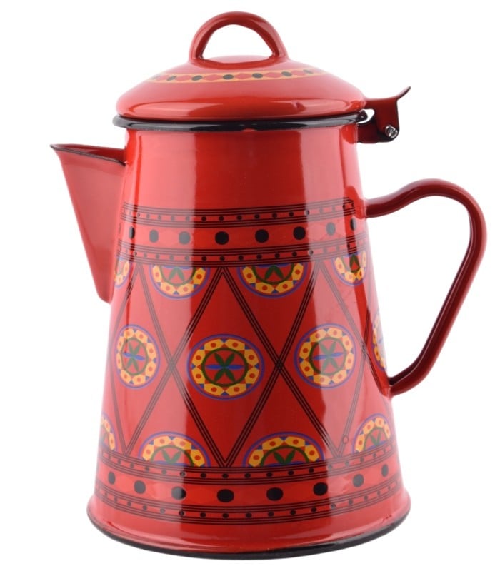 دله غضار نقشه تراثيه 3 مقاس 1.8 لتر احمر SH19654