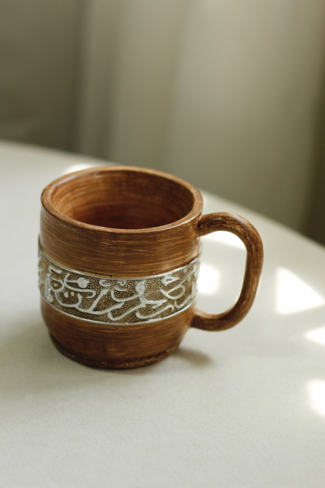 Wooden cup Arabic style