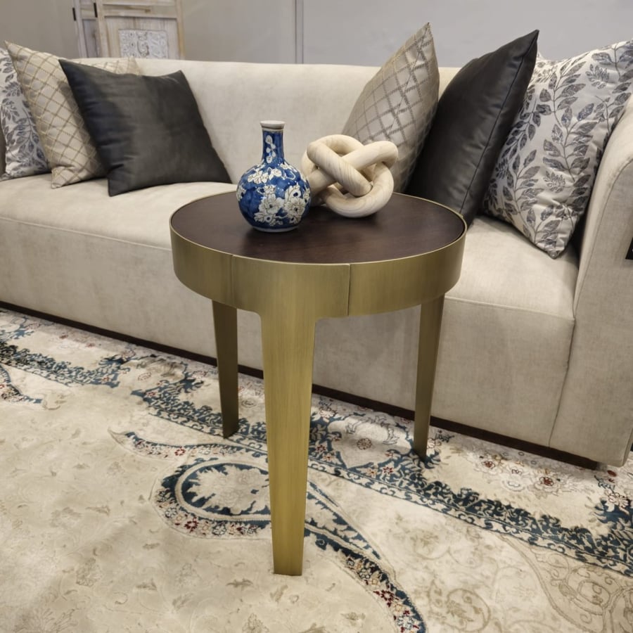 طاولة خدمة بسطح خشبي(صغيرة) /(SMALL) SERVICE TABLE WITH WOODEN TOP