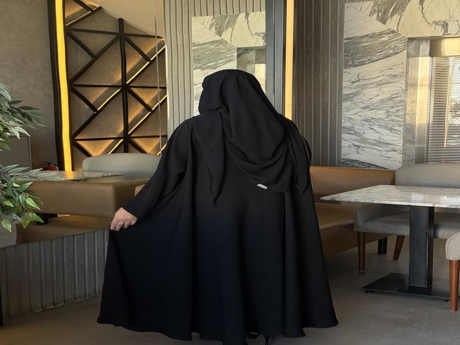 بكج خمار الشيخة مخمل ( خمار الشيخه+ملفع مثلث+نقاب+مثبت طرحه)