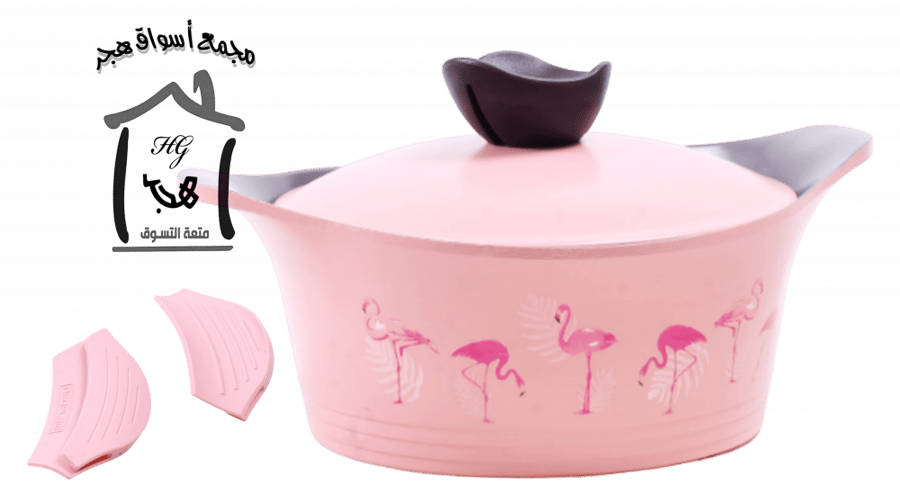 Flamingo pots 11-piece colorful