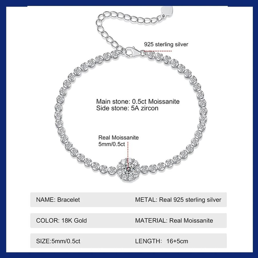 Unique tennis bracelet