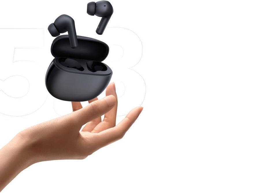 سماعة أذن لاسلكية Xiaomi Redmi Buds 4 Active - لون أسود