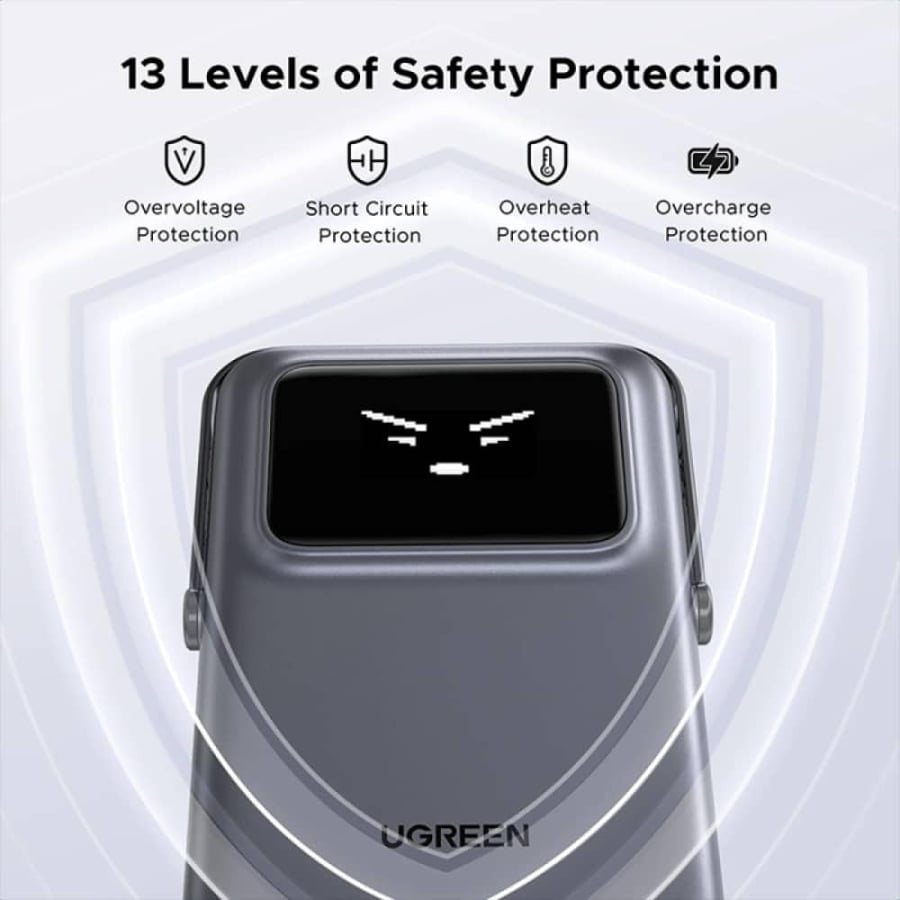 Ugreen UNO wireless magnetic portable charger with MAGSAFE technology, 10000 mAh capacity, 30W power
