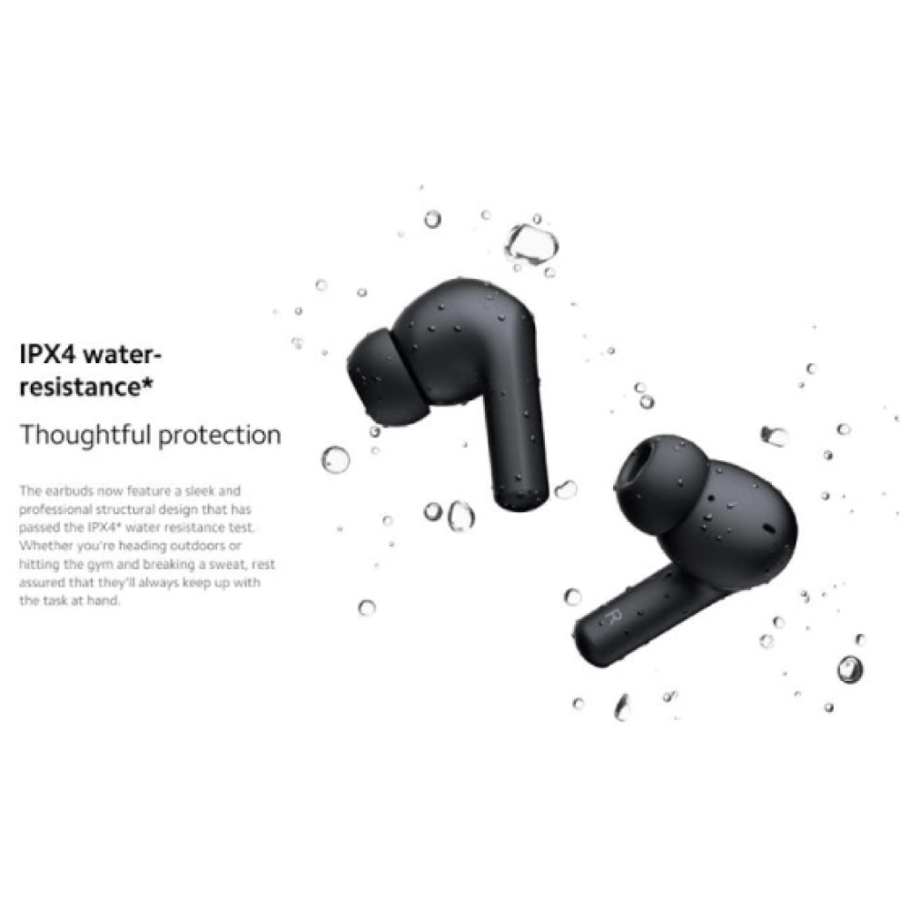 سماعة أذن لاسلكية Xiaomi Redmi Buds 4 Active - لون أسود