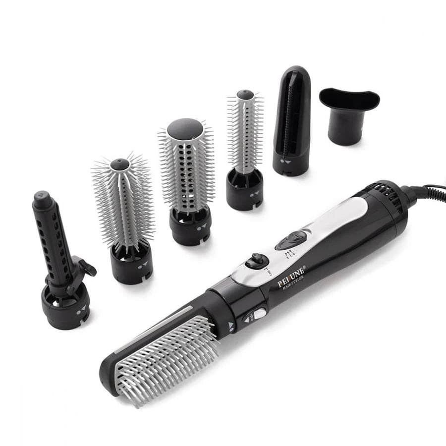 Ribon hair dryer with 7 pieces, 1000 watts