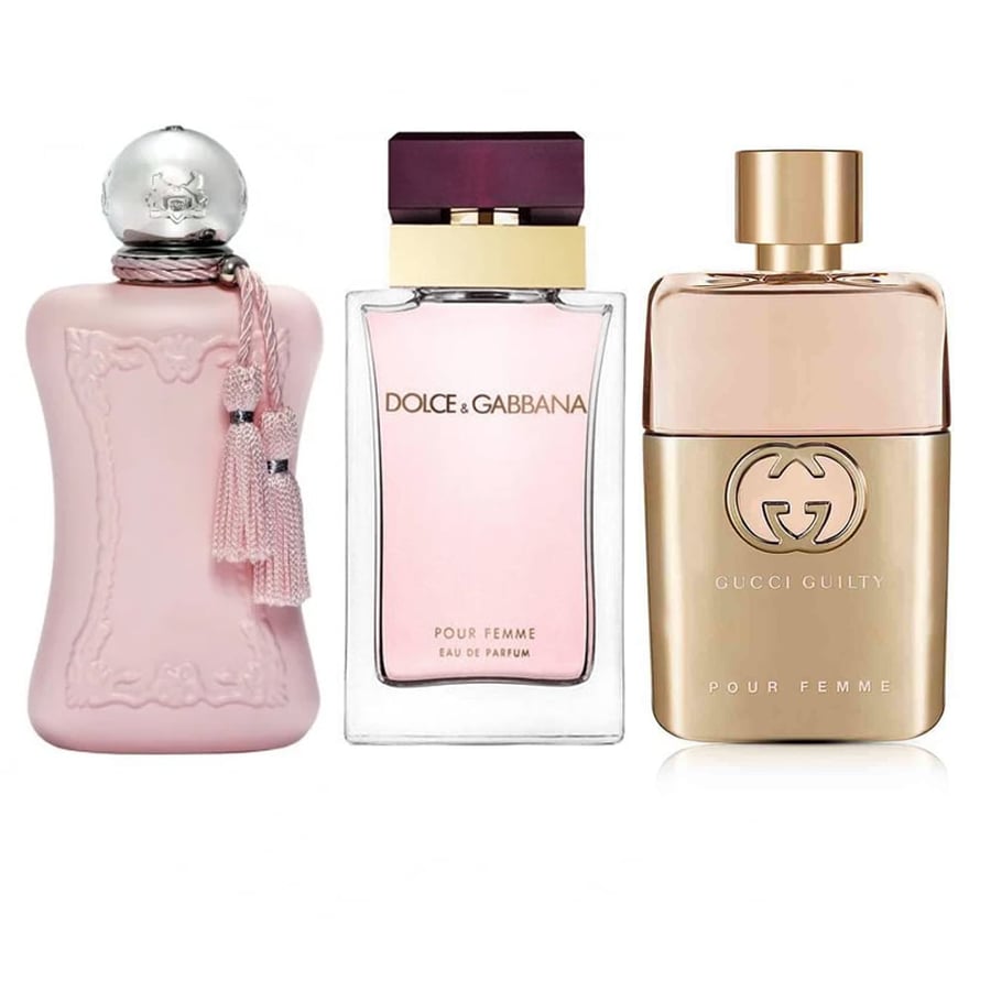 Elegant women's perfume set