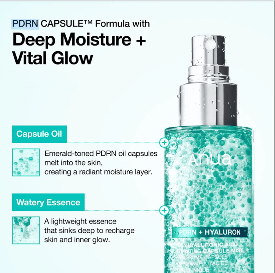 Anua - PDRN Hyaluronic Acid Hydrating Capsule Mist