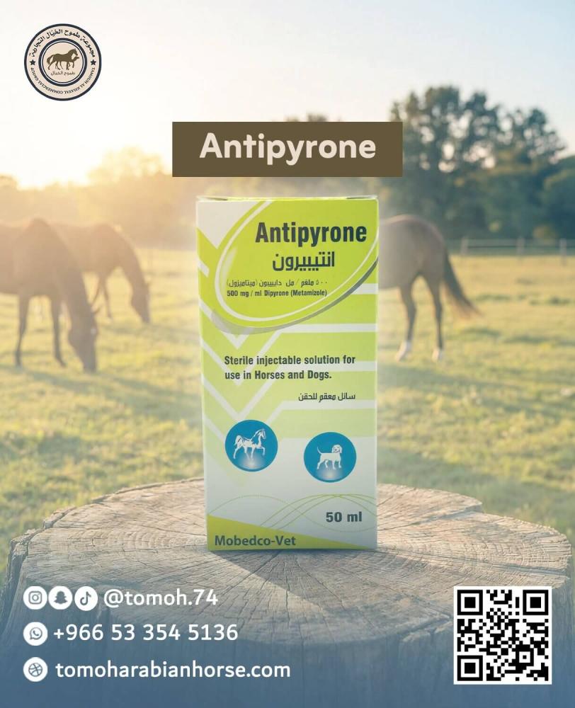 انتيبيرون Antipyrone خافض للحرارة ومسكن للآلام للخيول والكلاب