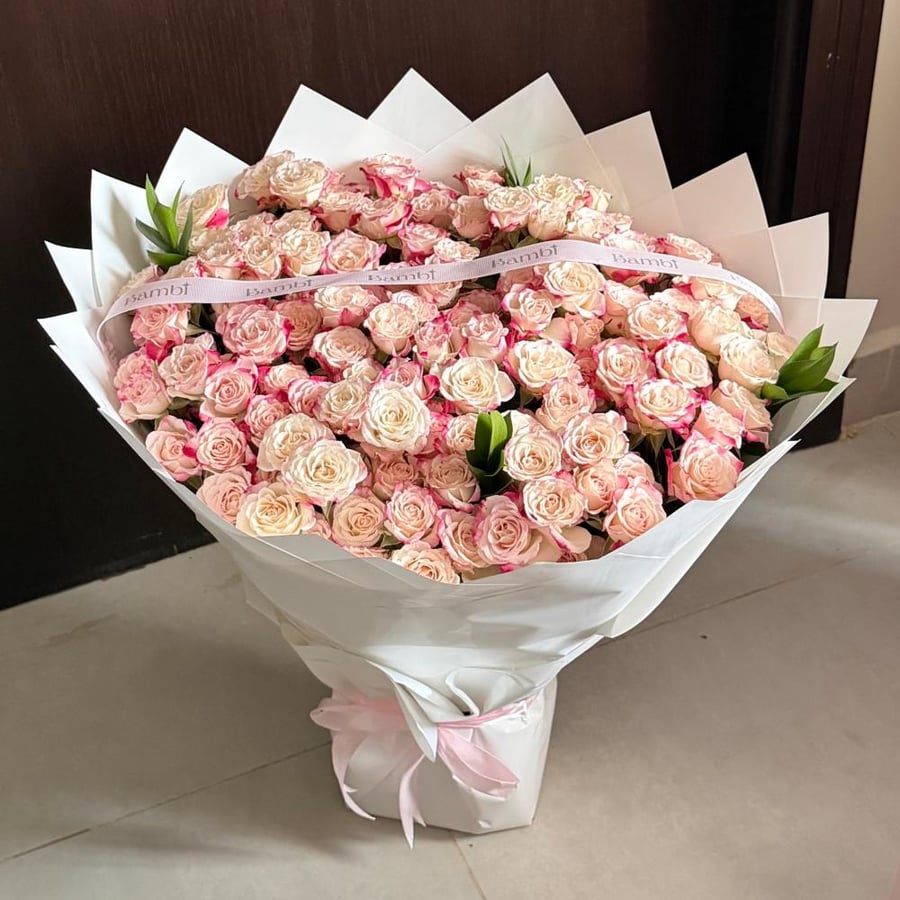 باقة ٣٠ غصن - دبل وردي