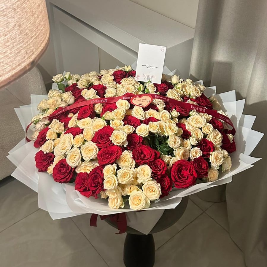 باقة 100 غصن (عملاق جداً )
