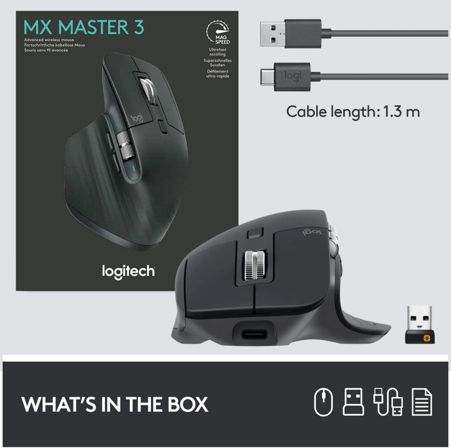 ماوس قيمنق ام اكس ماستر 3S من لوجيتك Logitech MX Master 3S