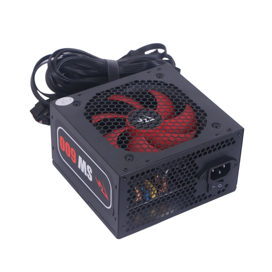 SPEAR SW600 600W 80+ Power Supply – ATX PSU with Silent Fan, High Efficiency, Black Casing, for Gaming and Office PCs