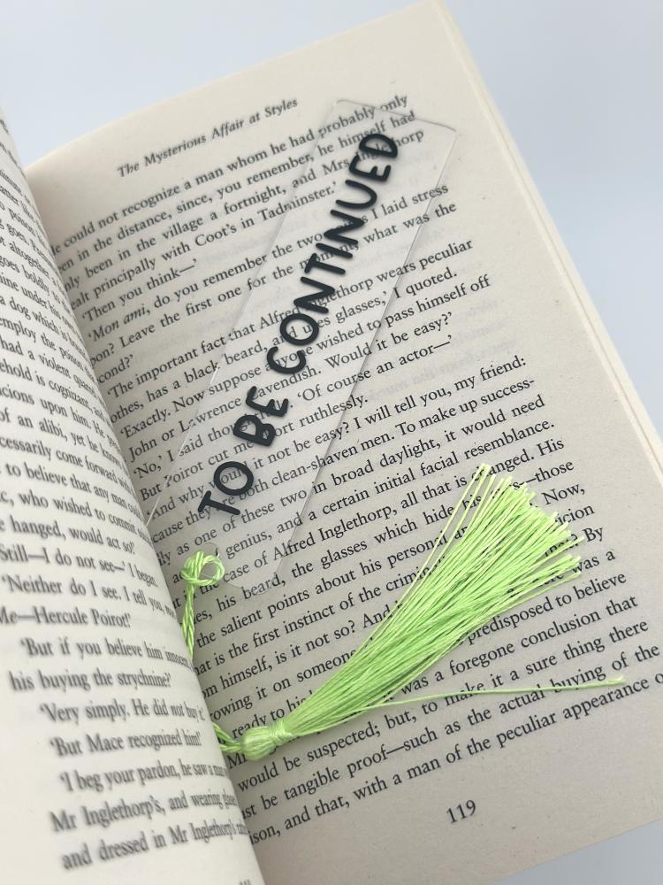 فاصل كتاب - اكريليك (To Be Continued)