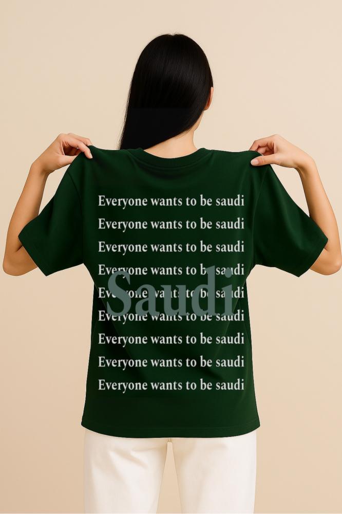 تيشيرت رمز السعودية ( أخضر )