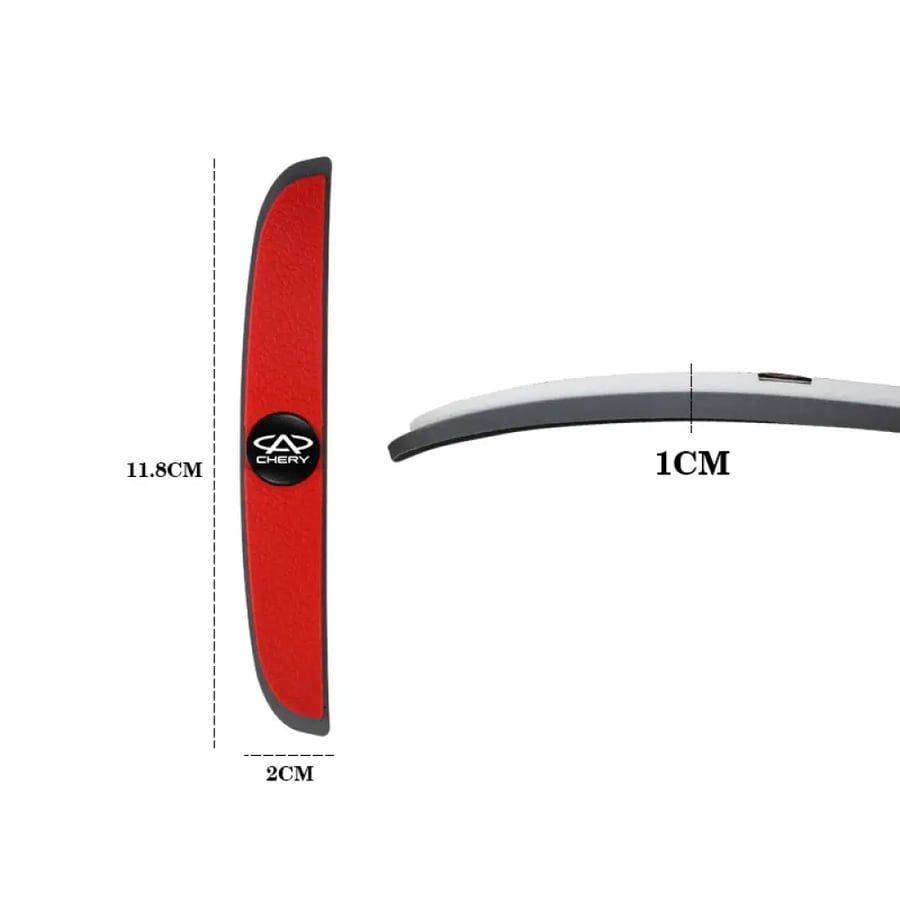 حمايات مطاط أبواب ومرايا سيارة 4 قطع
